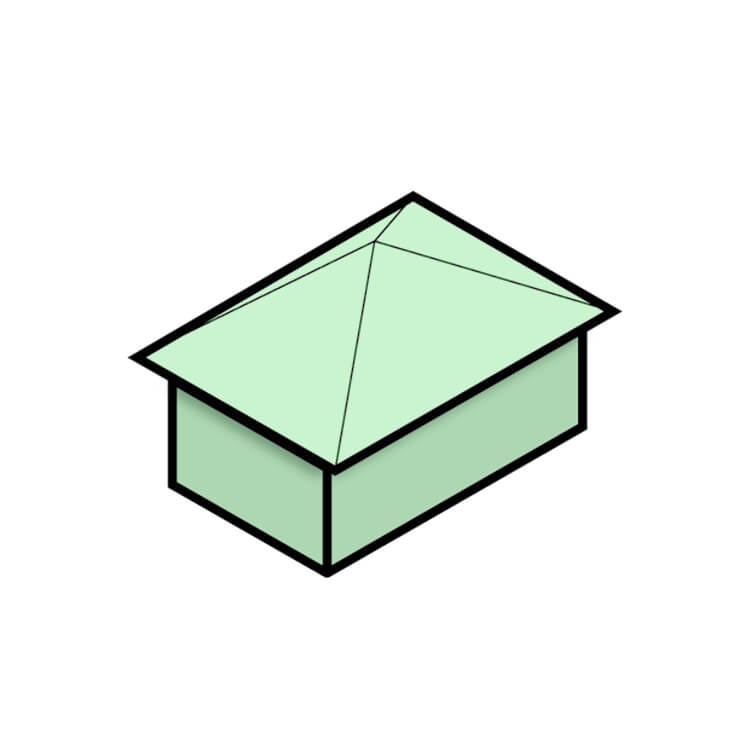 Pyramid Hipped Roof